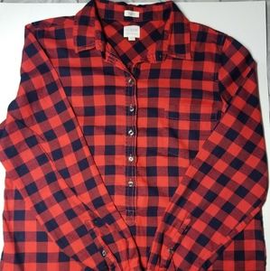 J crew women's long sleeve button up